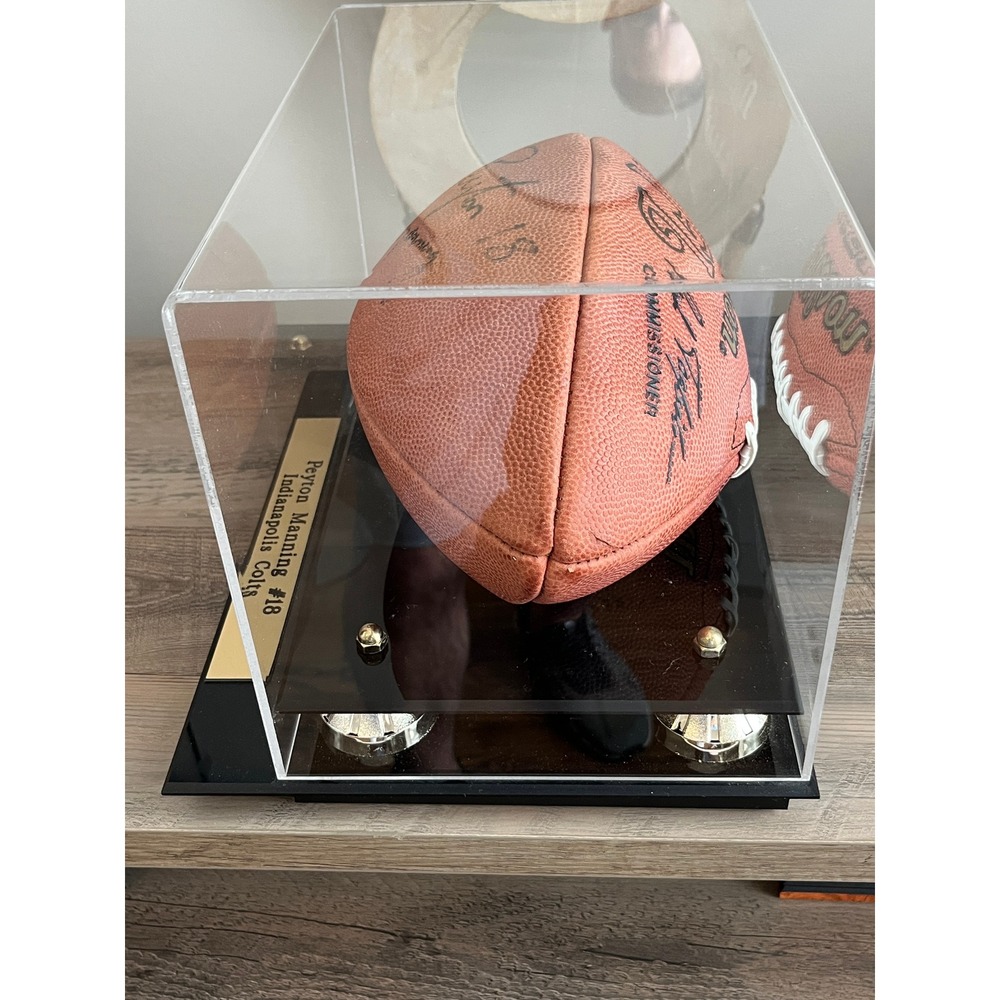 Peyton Manning Signed Indianapolis Colts Wilson Official NFL Football with Case - Picture 6 of 8